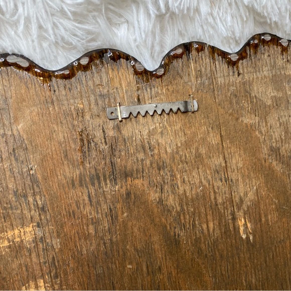 Vintage 70’s Groovy Wood Lacquered Woods Forrest Image Wall Hanging Plaque - Picture 8 of 11